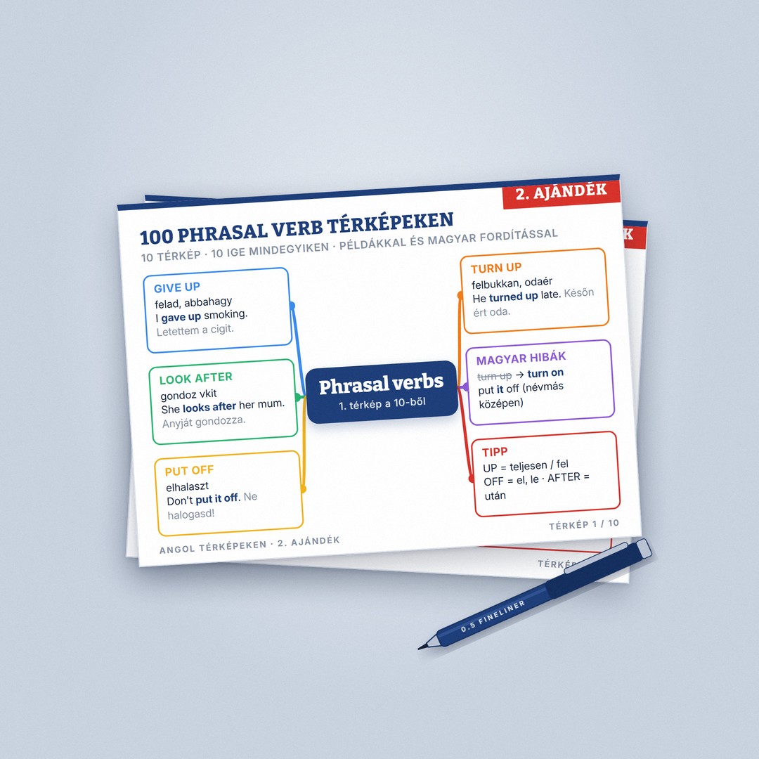 100 phrasal verb térképeken